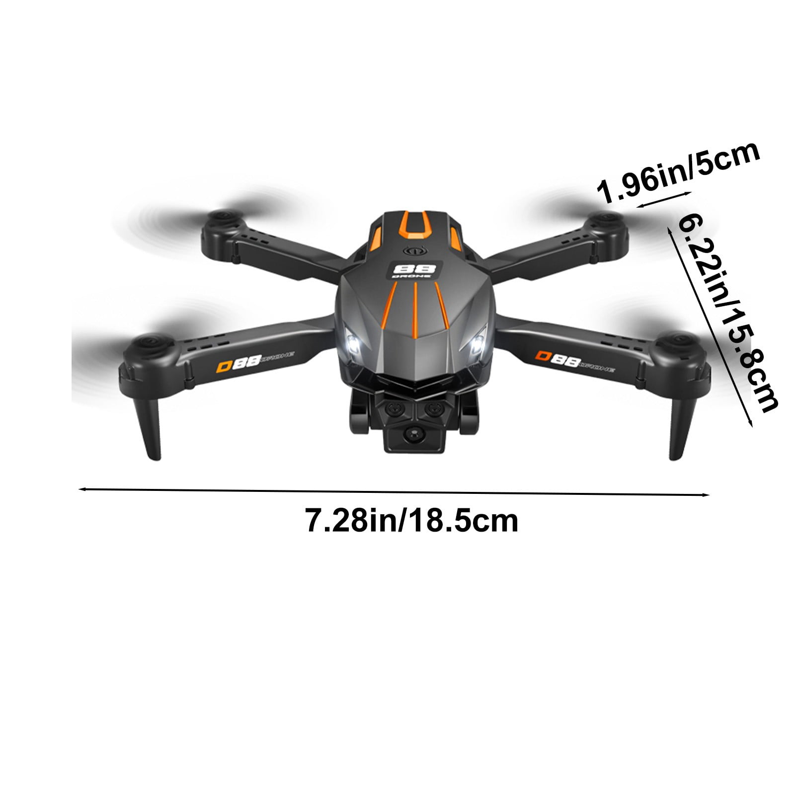 Drone with High-Definition Dual Camera, Quadcopter with 360掳stunt roll, One Click Takeoff And Landing, Folding Body, Remote Control Gifts Boys Girls