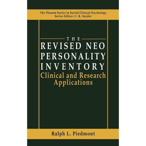The Springer Social Clinical Psychology The Revised Neo Personality Inventory: Clinical and Research Applications, (Hardcover)