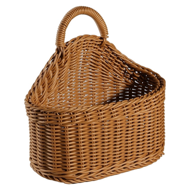 1 paquete de cesta colgante de yute-pequeño tejido de helecho, cesta colgante de cuerda, flores, plantas, cesta de pared, conjunto de decoración Boho