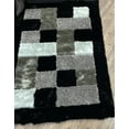 thumbnail image 3 of Square Plush Design Shag 5x7 Area Rug/Carpet by Makymo, 3 of 30