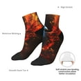 thumbnail image 6 of Pofeuu Red And Blue Fire Bird Print 30cm Socks, Adult Running Hiking Socks for Youth and Adult, 6 of 7