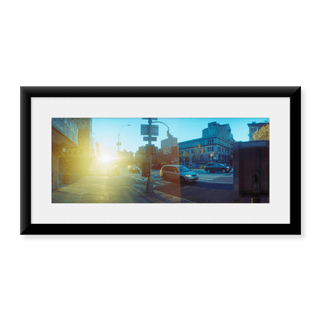 Framed Art Print, Delancey Street at sunrise by Panoramic Images, 11-7/8" x 17-7/8"
