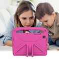 thumbnail image 6 of Allytech Kids Case for Samsung Galaxy Tab A8 10.5" SM-X200 X205, Soft EVA Rubber Lightweight Shockproof Kids Friendly Handle Kickstand Case Cover for Samsung Galaxy Tab A8 10.5 X200, Rose, 6 of 6