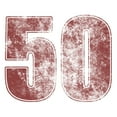 thumbnail image 3 of CafePress - 50Th Birthday Red Grunge White T Shirt - Men's White Classic Cotton T-Shirts, 3 of 4