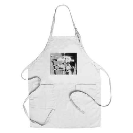 Brooklyn Dodgers Photo - Hans Lobert, NY Giants; Joe Schultz Brooklyn Dodgers, Baseball Photo (Cotton/Polyester Chef's Apron)