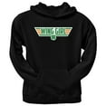 thumbnail image 1 of St. Patricks Day - Irish Wing Girl Adult Black Pullover Hoodie, 1 of 1