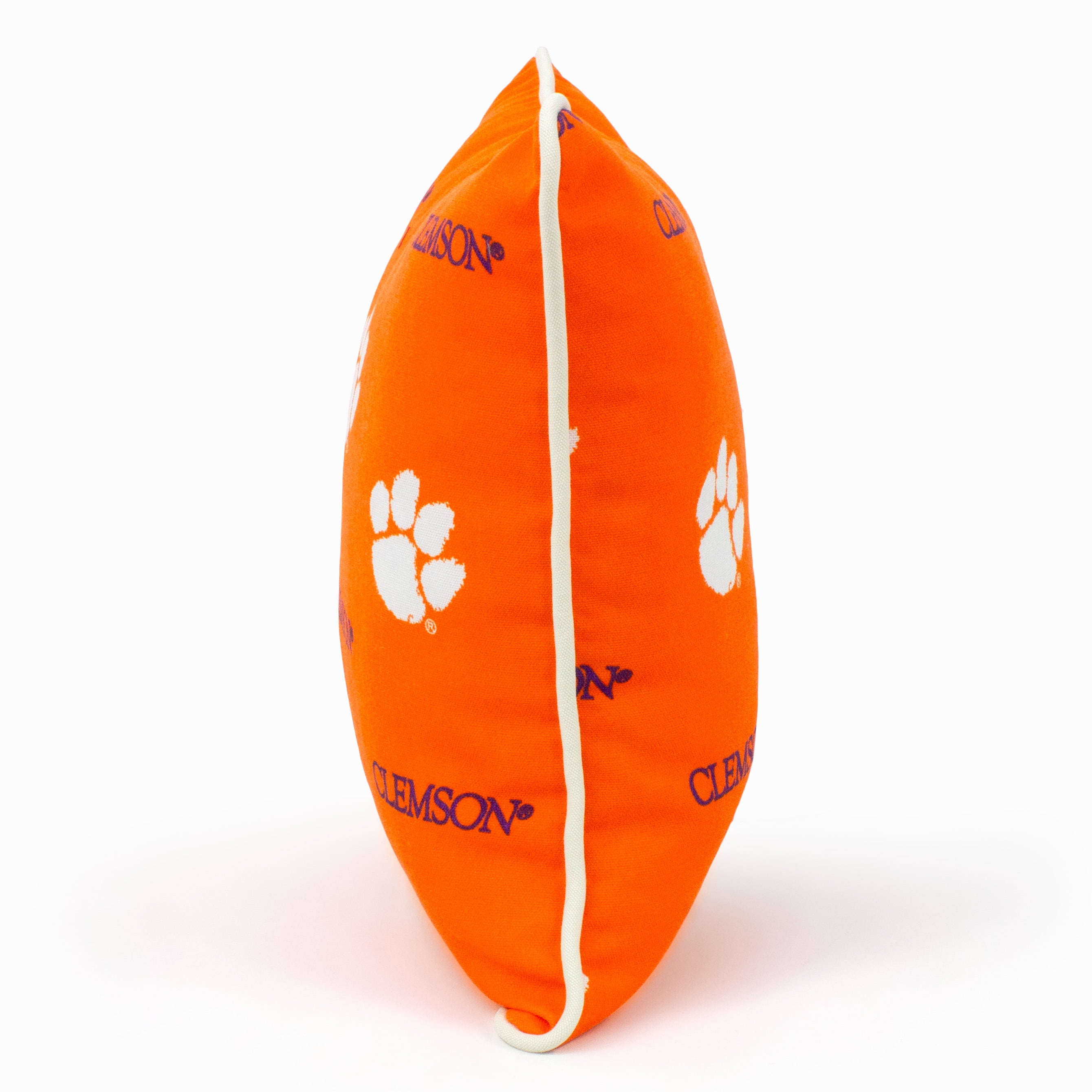 Clemson Tigers College Covers Indoor or Outdoor Decorative Pillow 16 in x 16 in