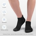 thumbnail image 5 of CAILDANL Felicigeely Ankle Athletic Running Socks Low Cut Sports Socks Breathable Cushioned Tab Socks for Men Women 6 Pairs, 5 of 7