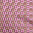 thumbnail image 1 of oneOone Silk Tabby Pink Fabric Poker Card Dress Material Fabric Print Fabric By The Yard 42 Inch Wide, 1 of 5