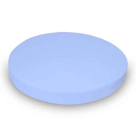 SheetWorld Fitted 100% Cotton Flannel Oval Crib Sheet  Fits Stokke Sleepi 26 x 47  Flannel FS4 - Blue