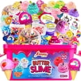 thumbnail image 1 of Mantequilla Slime Kit Ammy Glow Jumbo con 20 unidades de limo perfumadas de 70 ml, 1 of 6