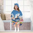 thumbnail image 7 of FORMRS Wearable Blanket Hoodie with Sleeves for Kids Cozy Flannel Sweatshirt, Abstract Snow Mountain, 7 of 7