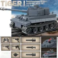 thumbnail image 5 of WW2 Military Classic Model Tiger Leopard KV-1 KV-2 IS-2 Heavy Tank Collection Model Building Blocks Bricks Toys for Boys Gifts, 5 of 9