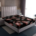 thumbnail image 3 of Erosebridal Football Fitted Sheet Full,Gaming Bedding Set Full Size,Sport Room Decor,3-Piece(No Top Sheet), 3 of 6