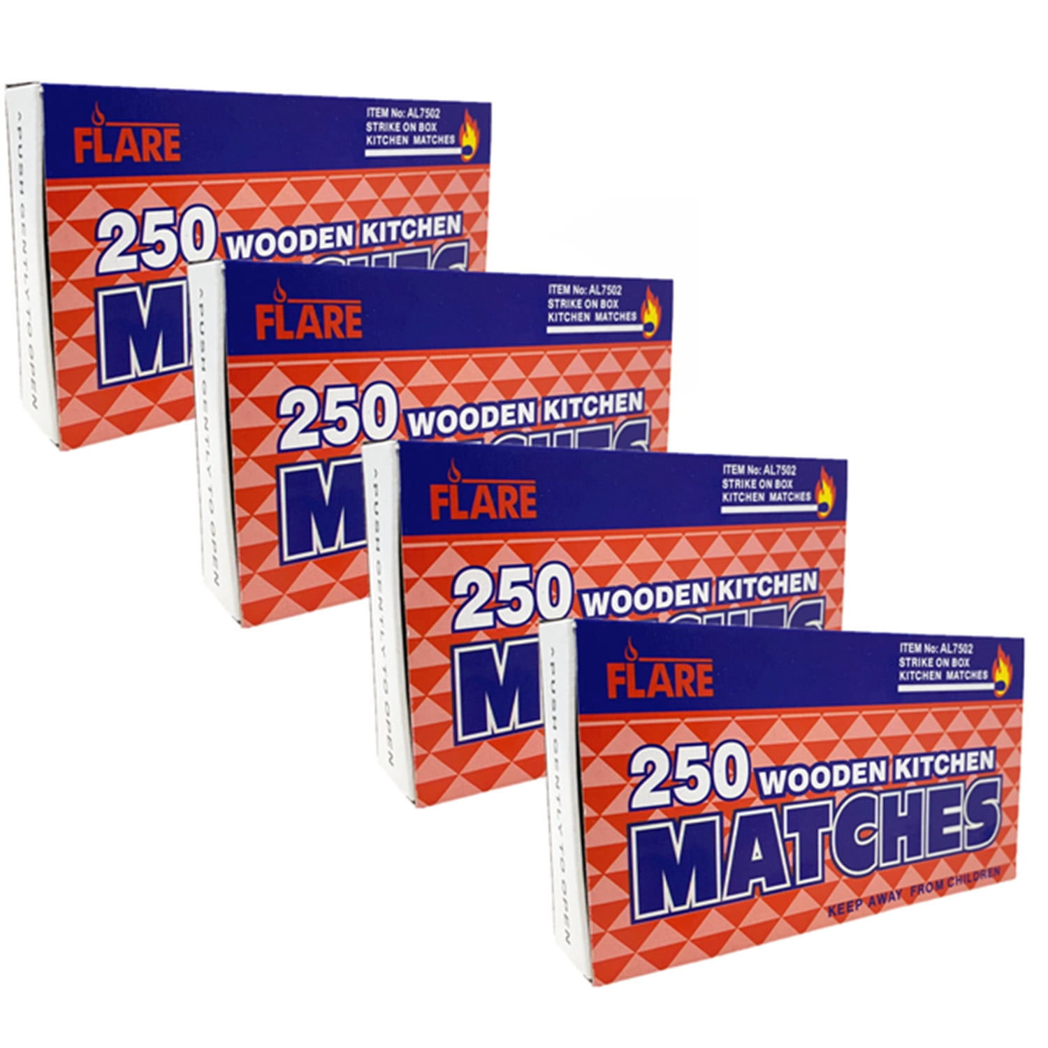 1000 Pcs Wooden Matches, Strike On Box, For Home, Kitchen, Outdoor, 2