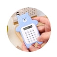 thumbnail image 2 of pitrice Cartoon Calculator Home Office School Mathematics Counting Tool Mini Size Bear Shaped Calculators Devices Calculation Equipment Blue, 2 of 8