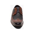 thumbnail image 6 of Men's Stacy Adams Joss Wingtip Oxford Dress Shoes Modern Cognac 25539-221, 6 of 7