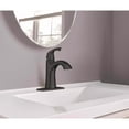 thumbnail image 4 of Moen Lindor Matte Black Bathroom Faucet 4 in., 4 of 5