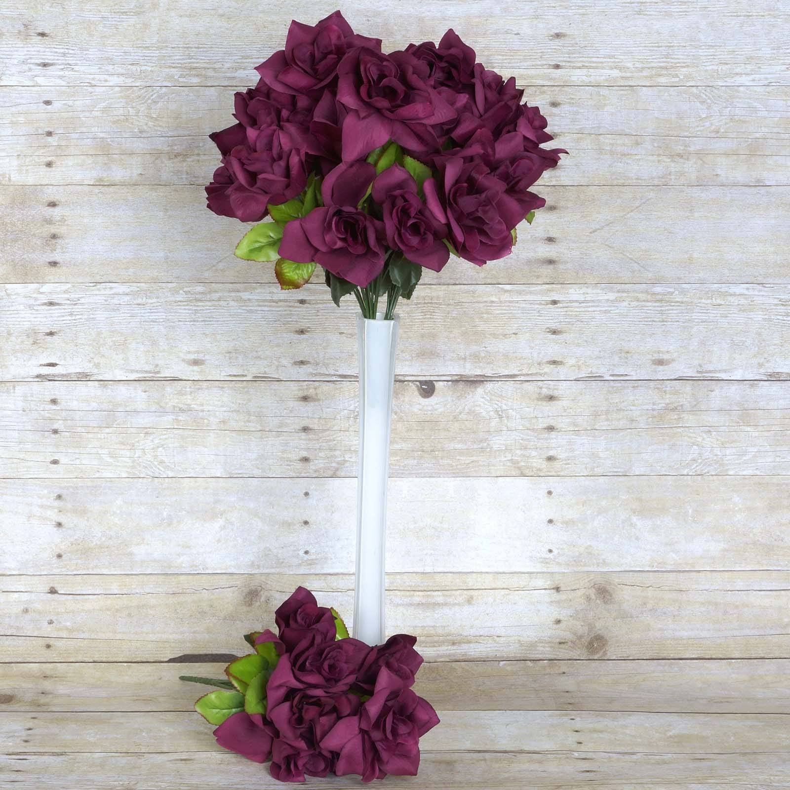 168 Silk Open Roses Wedding Bouquets Flowers Centerpieces Wholesale Supplies Wedding Supplies Wedding Garland