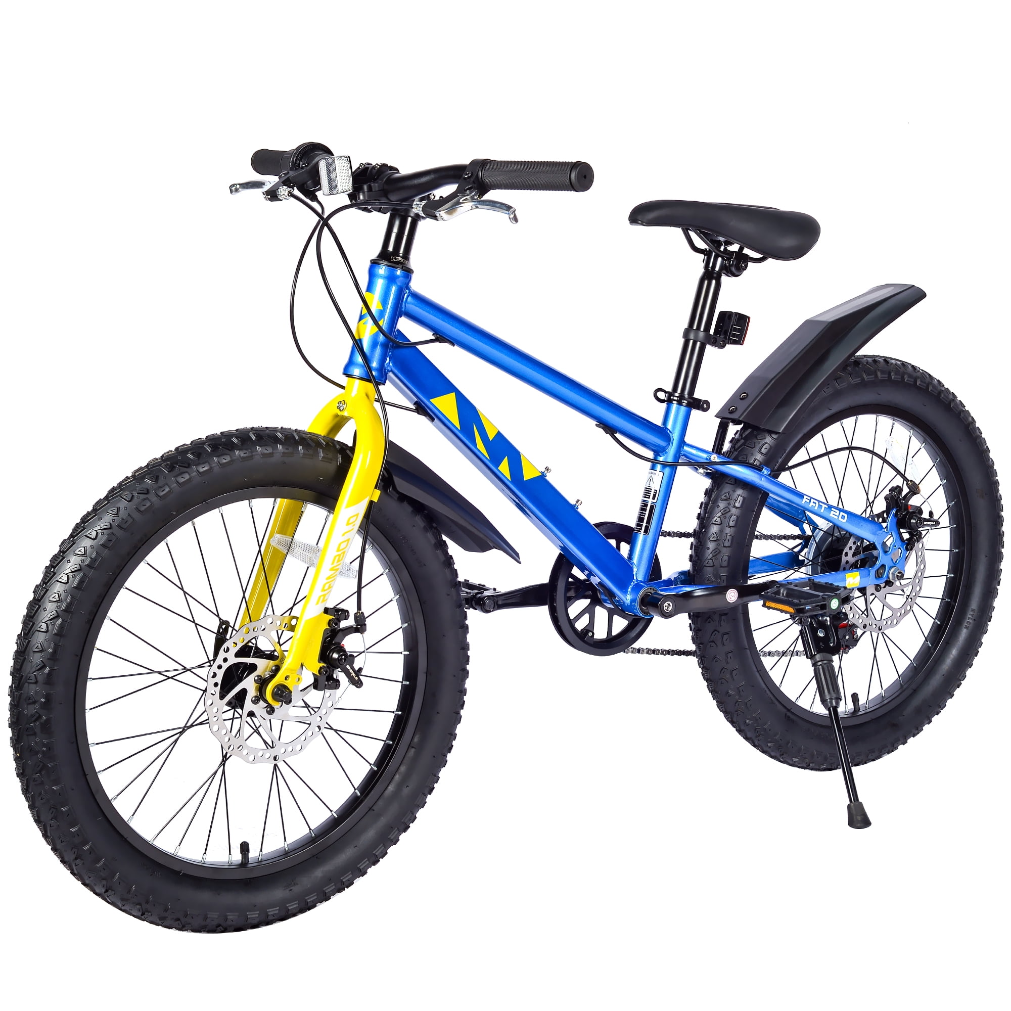 Harmie 20 Inch Mountain Bike Adult Bicycle Steel Frame 7 Speed Disc Brakes City Commuter Outdoor Fitness Bike Blue