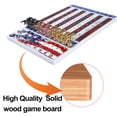 thumbnail image 3 of Juego de mesa de carreras de caballos de lujo de madera maciza, 3 of 6