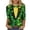 Yellow, variant on Zedker St Patty's Day Shirt Women 2026 Casual Plus Size 3/4 Sleeve Irish Clover Shirts Funny Saint Patrick's Tunic Tops