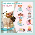 thumbnail image 6 of Outdoor Play Equipment Qaba Kids 32" Balance Board, Wobble Board for Kids / Toddlers, Curvy Rocker Board, Preschool Learning Montessori Waldorf Toy for Ages 3-6 Years Old, Blue,Kids Outdoor Toys, 6 of 10