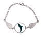 thumbnail image 1 of Blue Ocean friendly racionalizar Dolphin Pulsera pulsera pulsera alas de ángel pulsera, 1 of 3