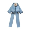 thumbnail image 1 of Broche de cinta de cabello Broche Bownknot Boind Tie Corbita para accesorios de vestuario de blusa azul, 1 of 8