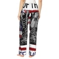 thumbnail image 2 of Bixox Women's Home Of The Free Because Of The Brave Patterned Pajama Pants Loungewear, 2 of 5