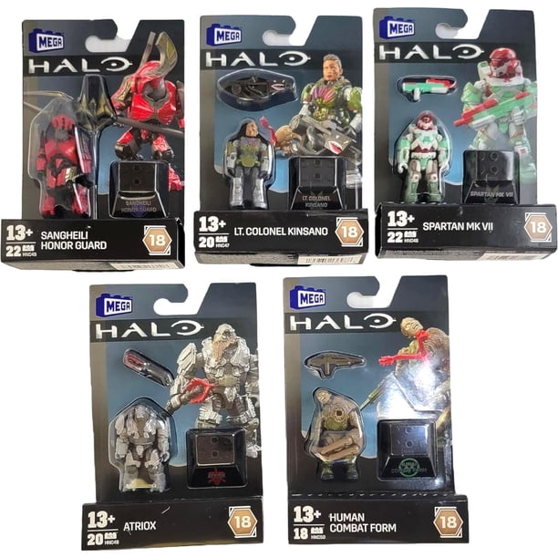 Set de figuras de acción Mega Construx Halo Heroes Series 18