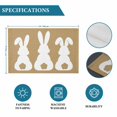 thumbnail image 6 of Easter Bunny Placemats Set of 8, Cute Rabbit Family Vintage Brown Abstract Placemats for Dining Table, Place Mats for Kitchen Tabletop, Waterproof Wipeable Dining Table Mats Set, 6 of 9