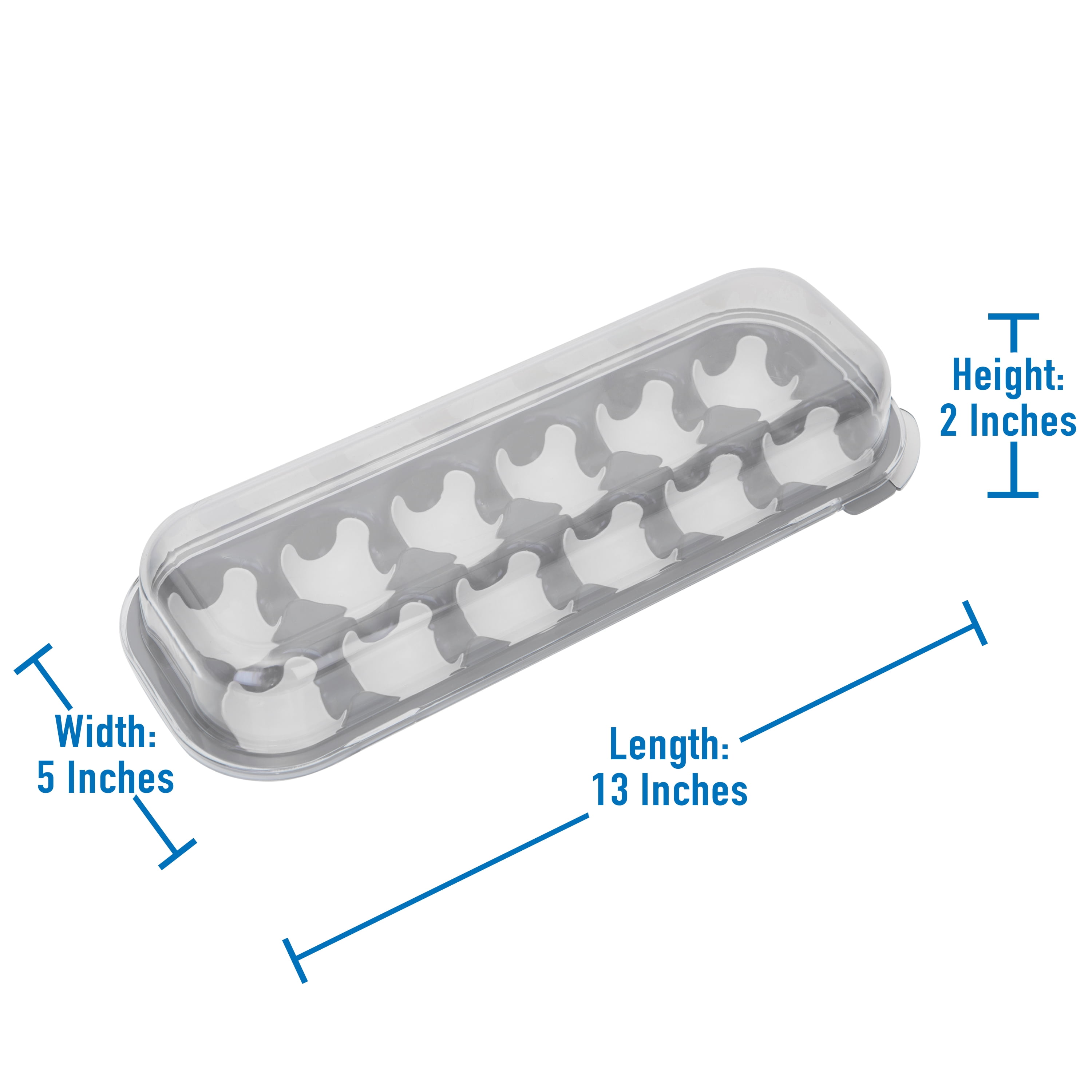 Kitchen Details 2 Pack Plastic 12 Egg Holder Container