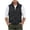 Black, variant on QIYAGBSA Men Fishing Vest Stand Collar Full Zip Multi Pocket Sleeveless Solid Color Casual Relaxed Fit for Trail Days and Lake Mornings