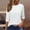 White, variant on SOOMLON 3/4 Sleeve T Shirts for Women Petite Tunic Cotton Tops Casual Solid Crewneck Shirts Cute T Shirts 2025 Trendy Spring Summer Ladies Tops Loose Fit Boho Basic Outfits Pullover Black XL
