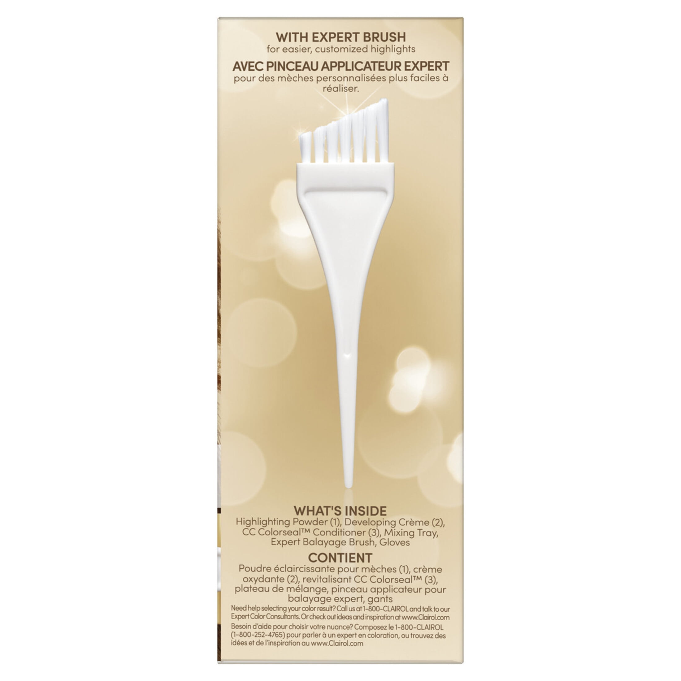 Clairol Balayage Permanent Hair Dye Highlighting Kit, Hair Color, Balayage Brunettes, 1 Application