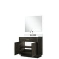thumbnail image 5 of Brown Oak Bath Vanity , 36 In. W X 22 D, Cultured Marble Top, Faucet, 34 Mirror For With Faucet And Included, 5 of 7