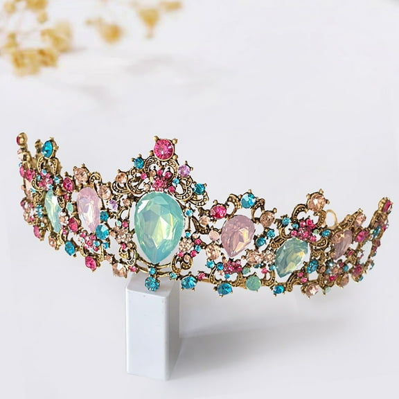 PAMINGONO Queen Crown For Women Adult In Multicolor For Special Events 1Pcs