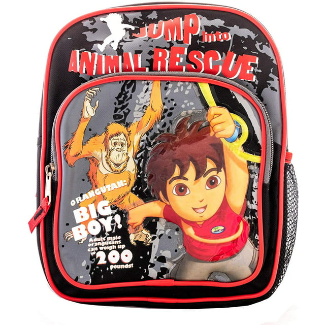 Go Diego Go Mini Backpack (10 Inch) - Jump Into Animal Rescue