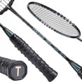 thumbnail image 2 of 2-Pack Graphite Badminton Rackets Lightweight for Excellent Durability, 2 of 4