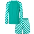 thumbnail image 2 of weVSwe Toddler Boys UPF 50+ 2PC Rash Guard Set Swim Trunks Long Sleeve Swimsuits, 2 of 6