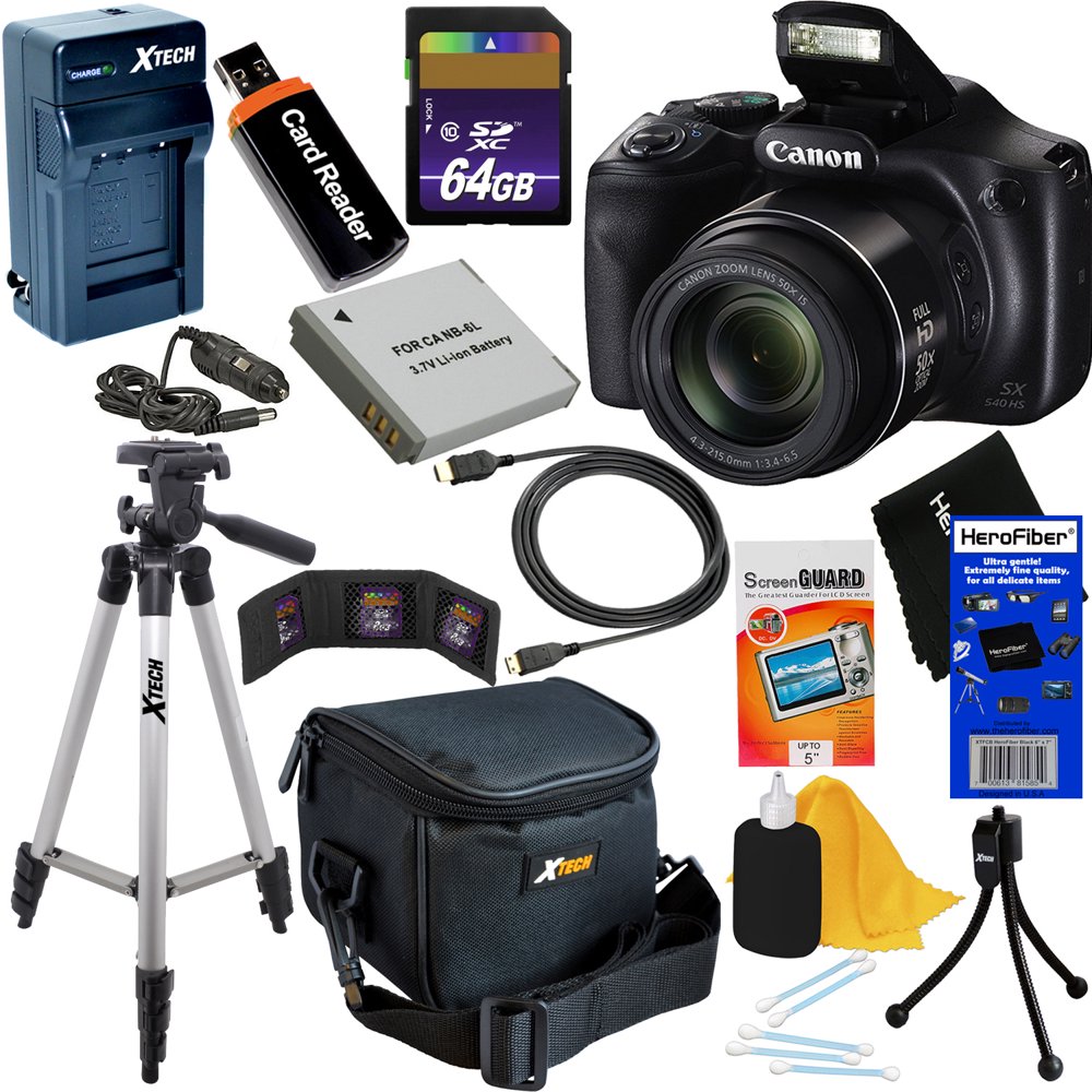 Canon Powershot SX540 HS 20.3MP Digital Camera with 50x Zoom, Builtin