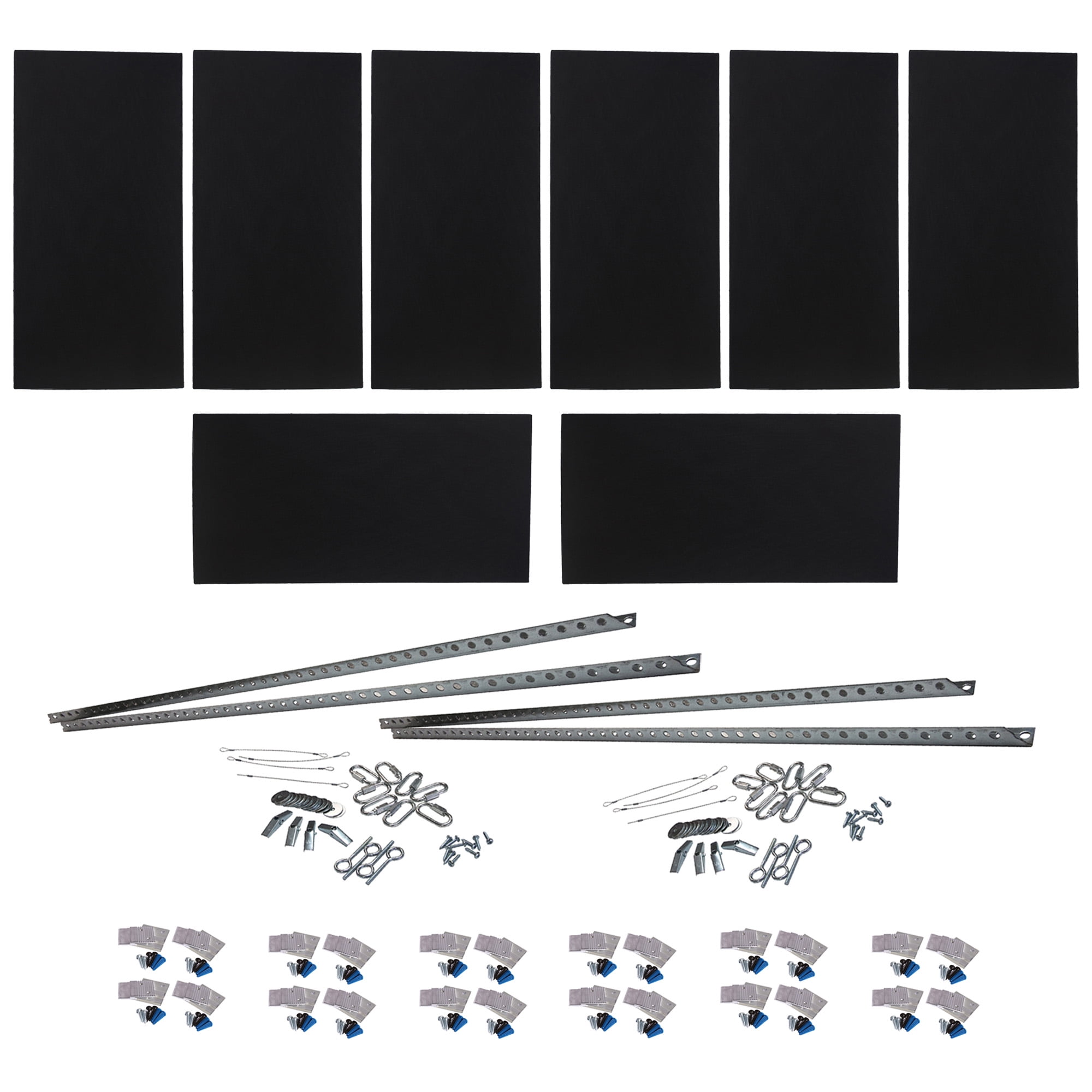 ATS Acoustics Home Office Residential Acoustic Treatment Room Kit Sound Absorbing Acoustic Panel 8 Pack for 120-200 Sq Ft (Pitch)