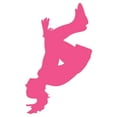 thumbnail image 2 of Cheer Silhouette Hot Pink Wall Decal by Wallmonkeys Peel and Stick Graphic (36 in H x 22 in W) WM234820, 2 of 4