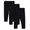 Black Solid, variant on Newborn, Baby & Toddler Girl Cotton Pull-on Leggings, Sizes 0M–6T, Single & 3-pack
