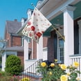 thumbnail image 3 of Mother's Day Flowers House Flag 28 x 40 Inches, Watercolor Vintage Red Pink Carnations Floral Weather Proof Outdoor Patio Flags Double Sided Small House Decoration for Yard Lawn Outside Home, 3 of 9