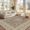 thumbnail image 6 of Pentantan 8'x10' Area Rug for Living Room, Brown Retro Style Washable Rug with Anti-Slip Backing, 6 of 7