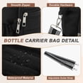 thumbnail image 4 of Unique Bargains Water Bottle Carrier Bag Water Bottle Holder with Adjustable Strap for Hiking Cycling Black, 4 of 7