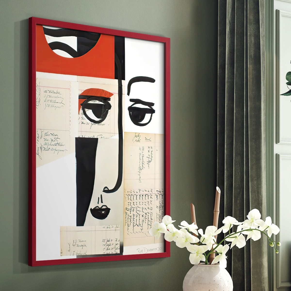Faces of A Century III in Paper Solid Wood 11 x 14 Framed Print