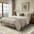 thumbnail image 4 of KAMOMA 5'x7' Area Rugs for Living Room Machine Washable Vintage Indoor Rug Low Pile Non Slip Carpet for Bedroom Dining Room Office Home Decor, Beige, 4 of 9